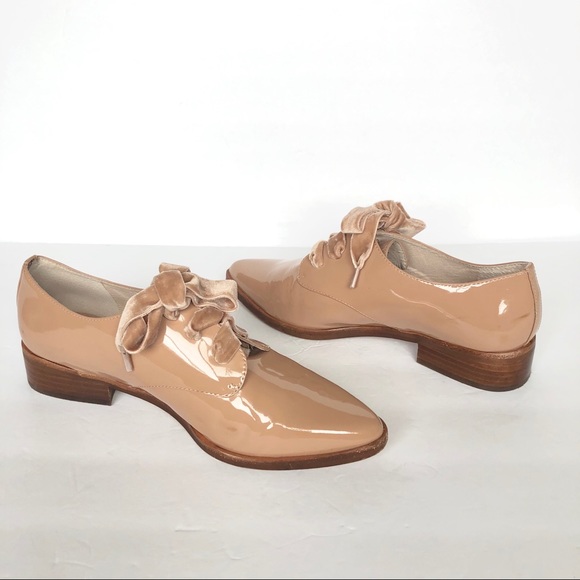 Louise et Cie Adwin Blush Velvet Lace Up Oxford 7 - Picture 5 of 8
